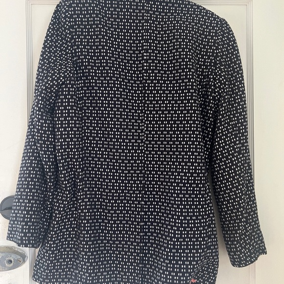 Anthropologie Filipa Textured Black & White Blazer Medium - Picture 7 of 12